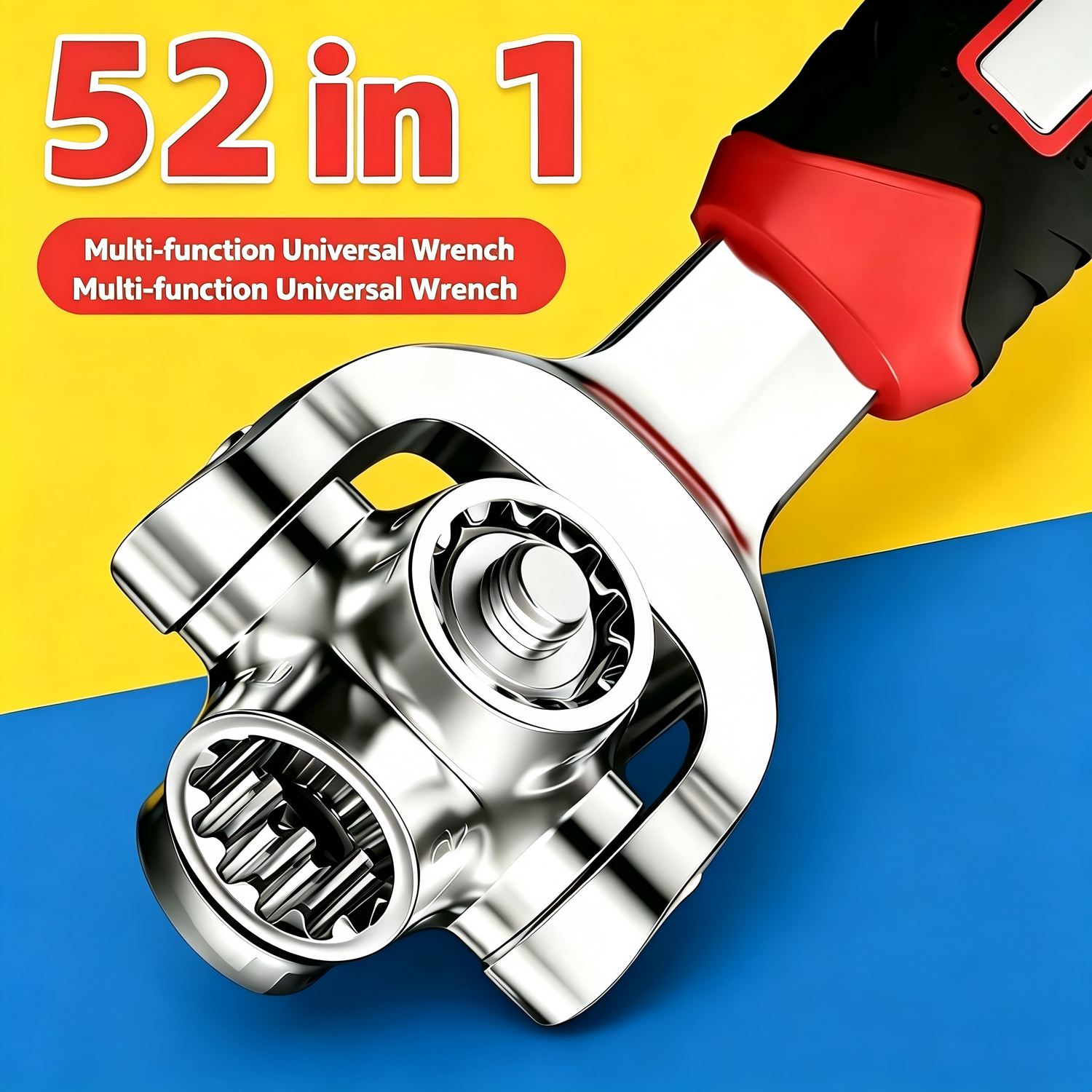 52 IN 1 Universal Wrench, Fix Any Nut In Seconds
