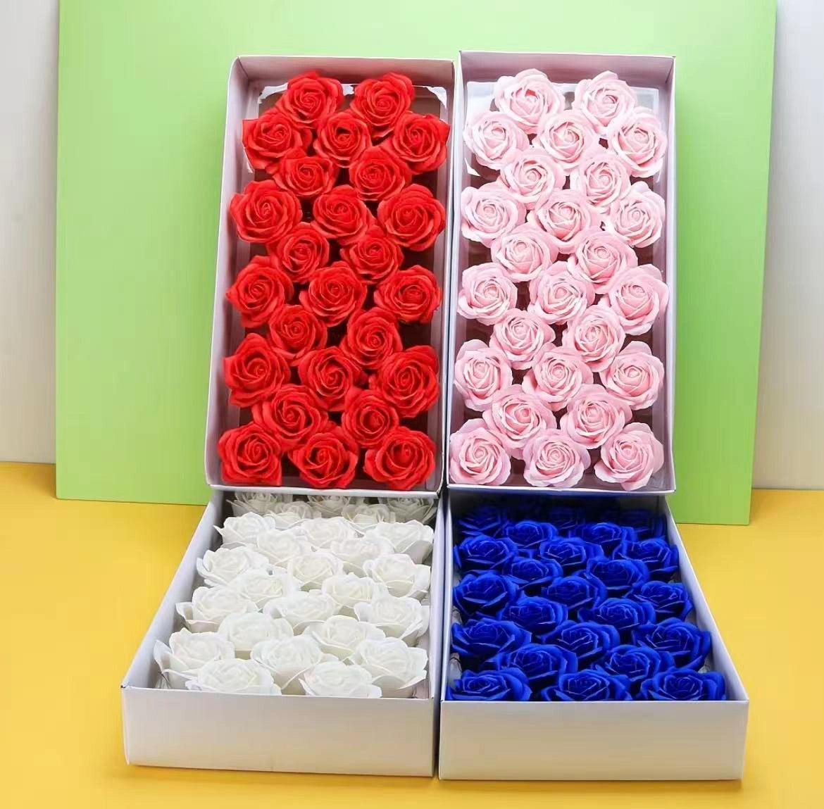 Artificial Rose Soap Flowers （Four Colors）