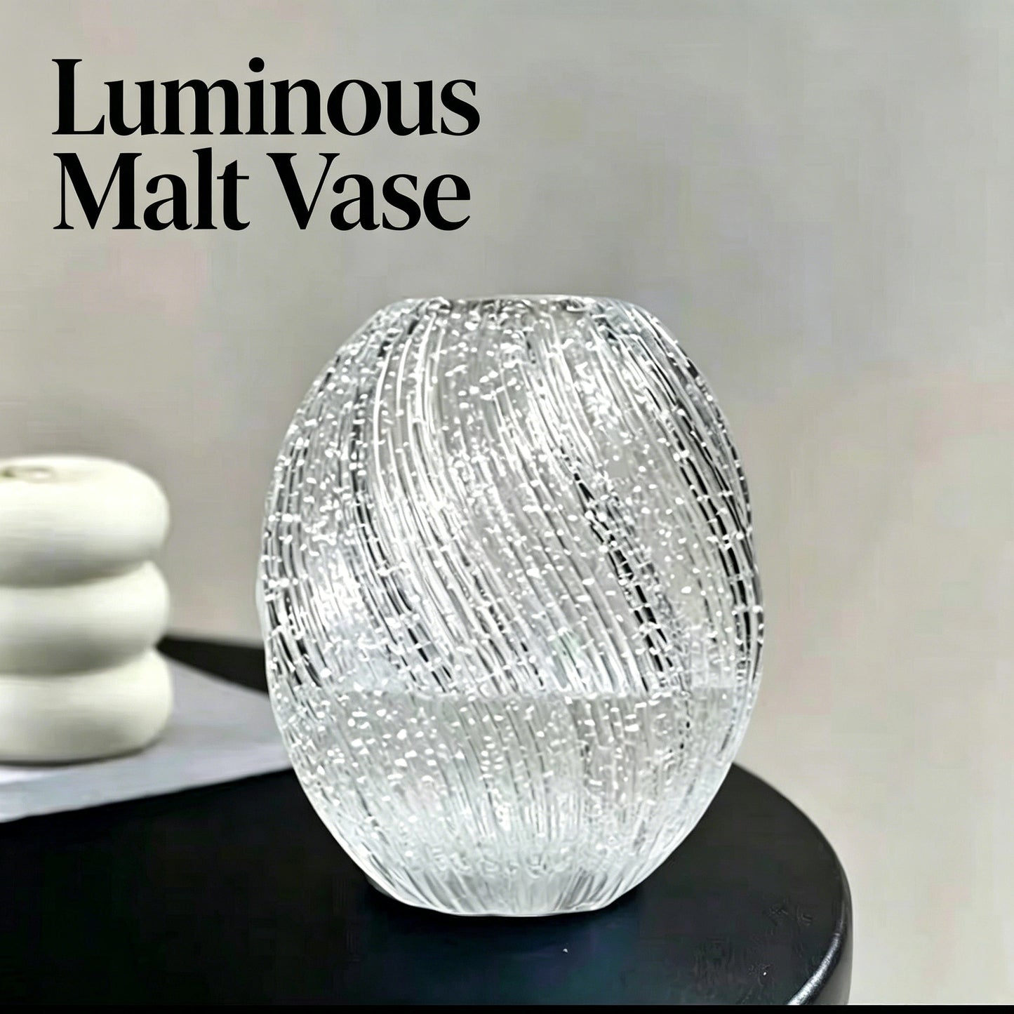 Luminous Glass Vase