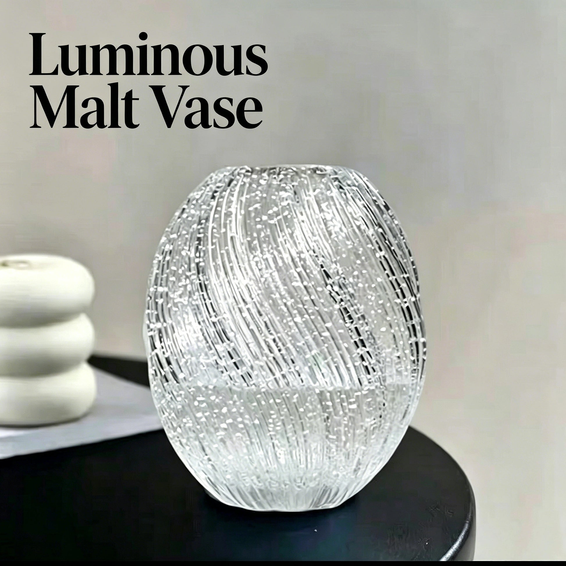 Luminous Glass Vase