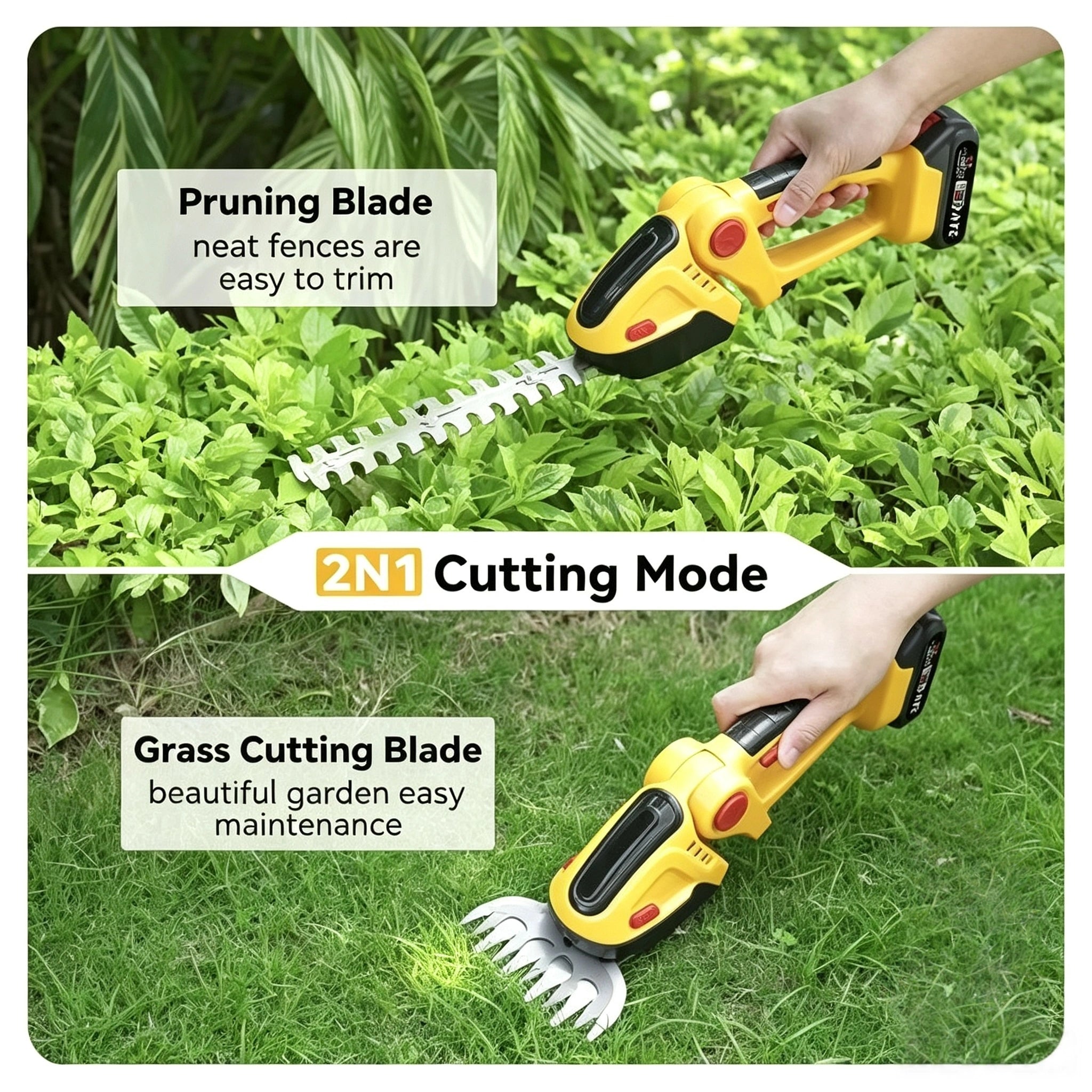 Cordless 2-in-1 Hedge & Grass Shea